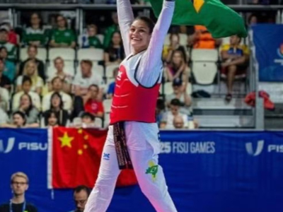 Maria Clara Pacheco  campe mundial de taekwondo e conquista ouro para o Brasil aps 20 anos